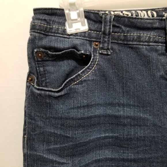 Mossimo jeans 3 Skinny denim whiskered 2010 stretch low rise waist - Picture 3 of 16